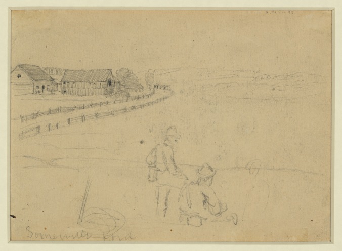 An unfinished sketch by Alfred Waud. 